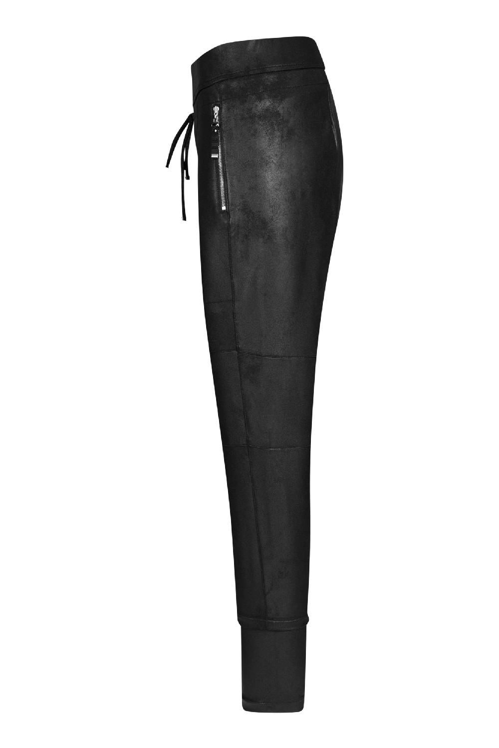 Raffaello Rossi Joggpant Relaxed Lang Mid Waist Schwarz: CANDY