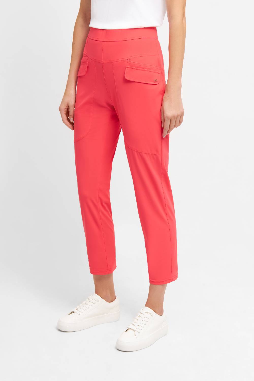 Raffaello Rossi Joggpant Relaxed verkürzt -7/8 Mid Waist rot: ALIN