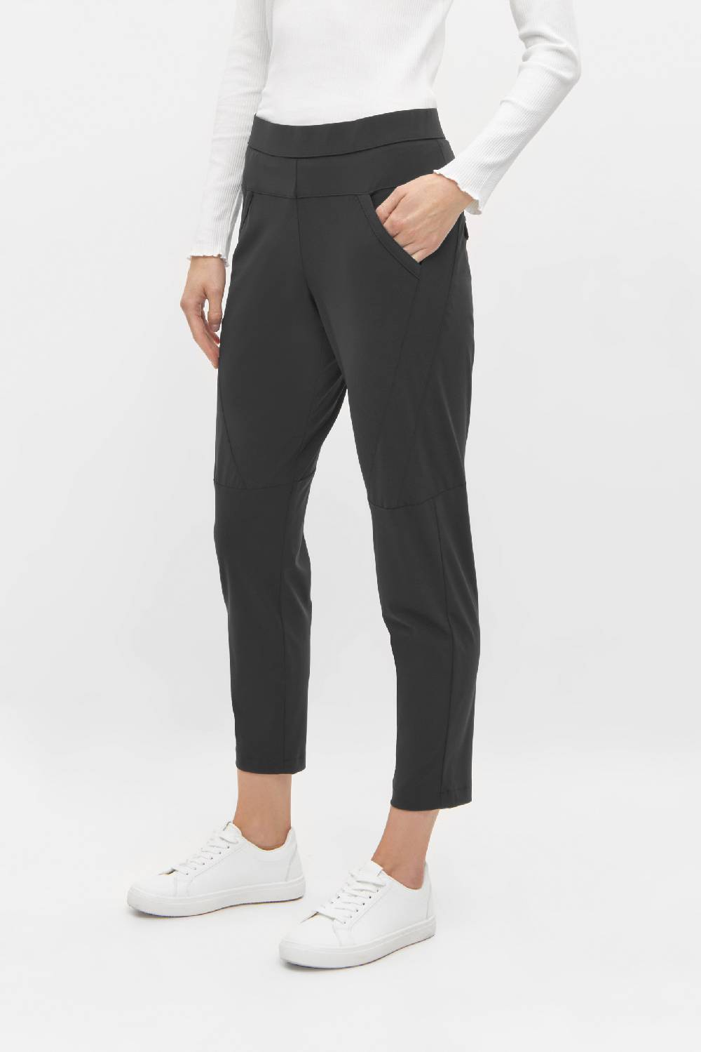 Raffaello Rossi Joggpant Relaxed verkürzt -7/8 Mid Waist schwarz: HOLLY