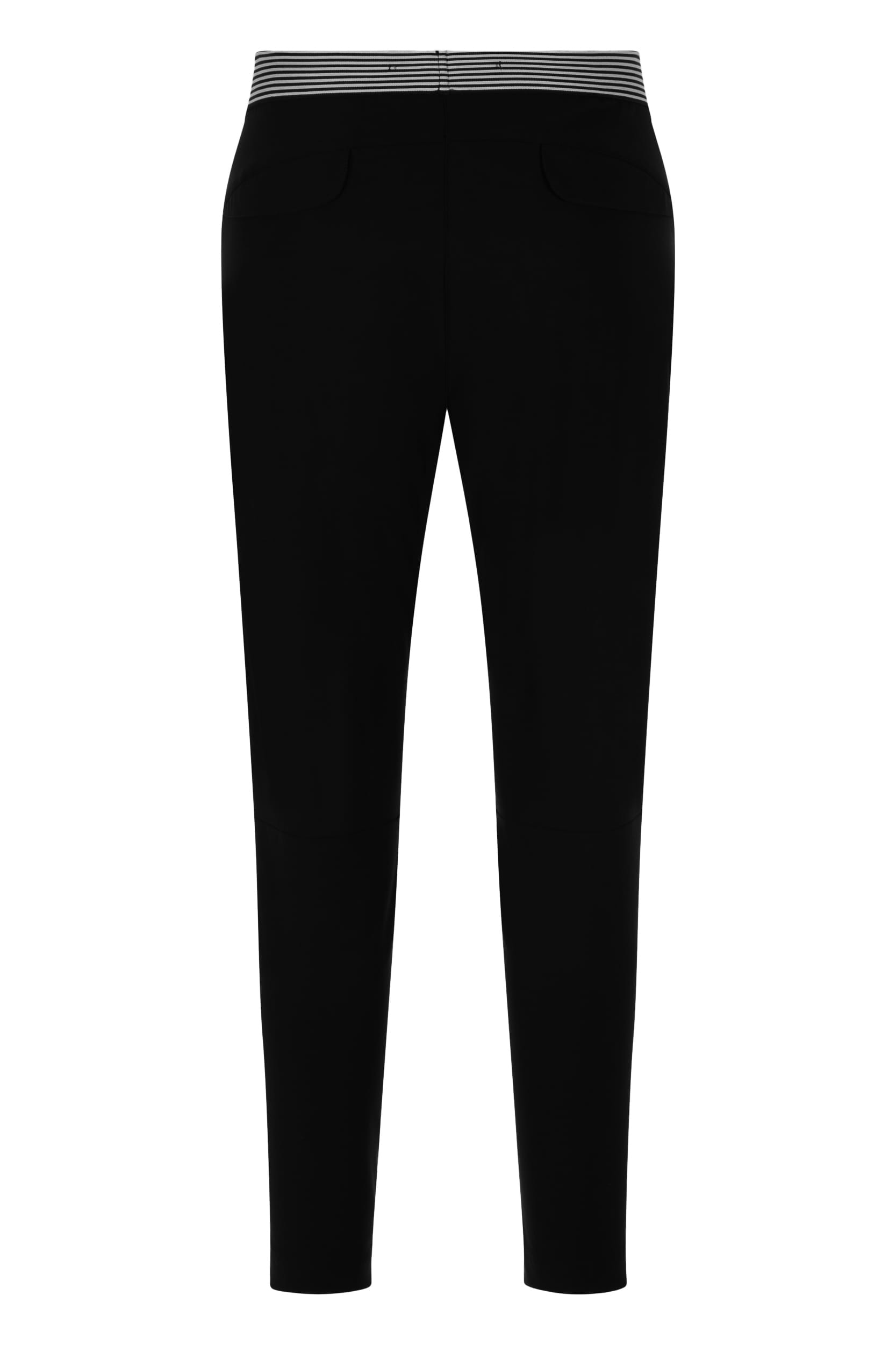 Raffaello Rossi Joggpant Relaxed Verkürzt -7/8 Mid Waist Schwarz: NATINA RIBBON