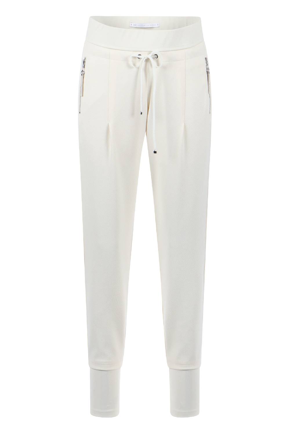 Raffaello Rossi Joggpant Relaxed Verkürzt -7/8 Mid Waist Weiß: CANDY O