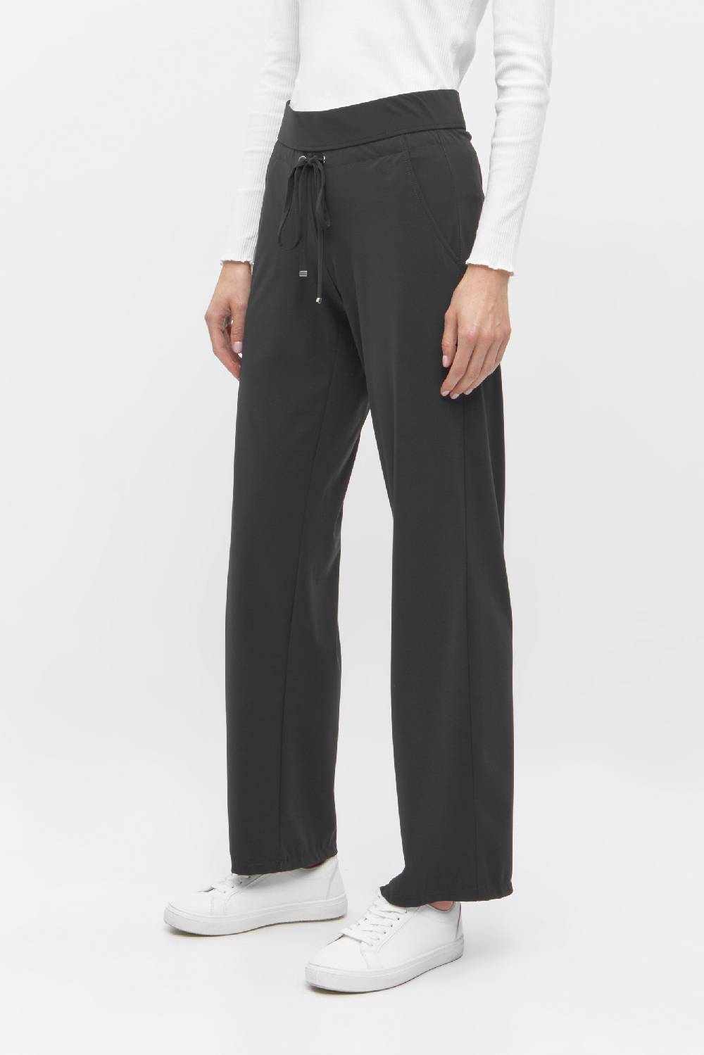 Raffaello Rossi Joggpant Straight lang Mid Waist schwarz: CANDICE STRAIGHT