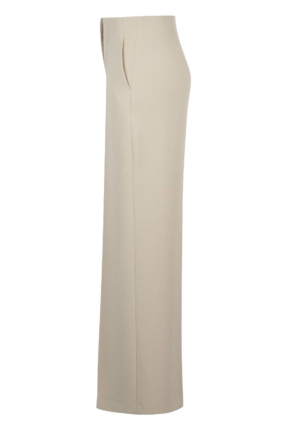 Raffaello Rossi Marlenehose Relaxed Lang High Waist Beige: AGATHA