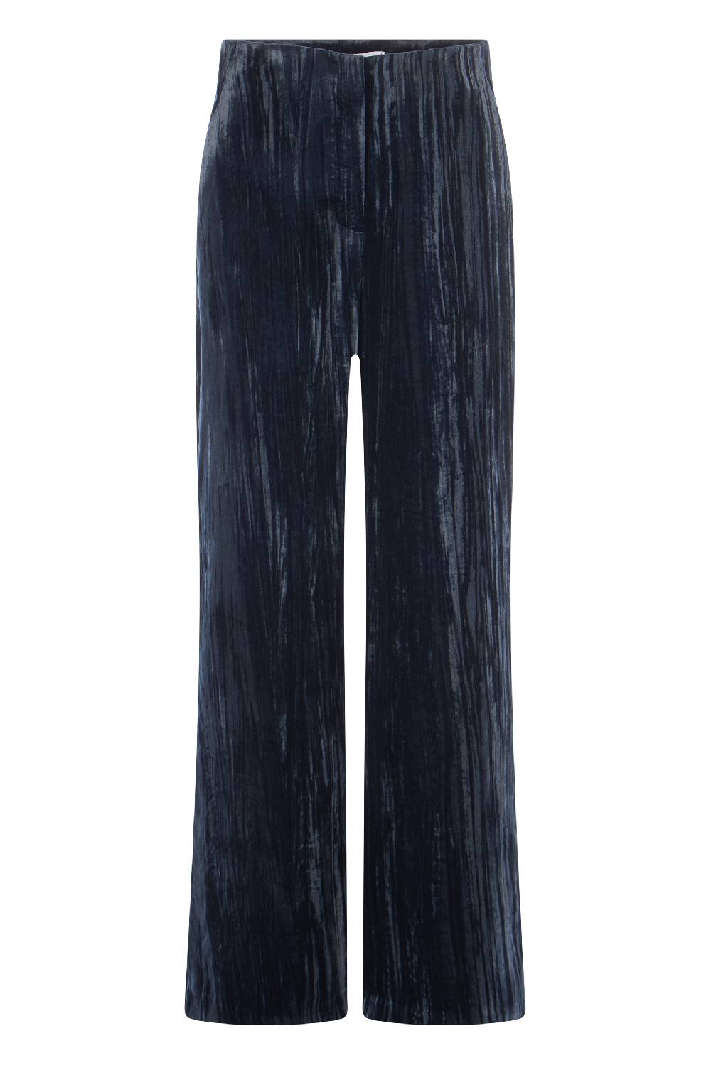 Raffaello Rossi Marlenehose Wide Leg Lang High Waist Blau: ANAIS