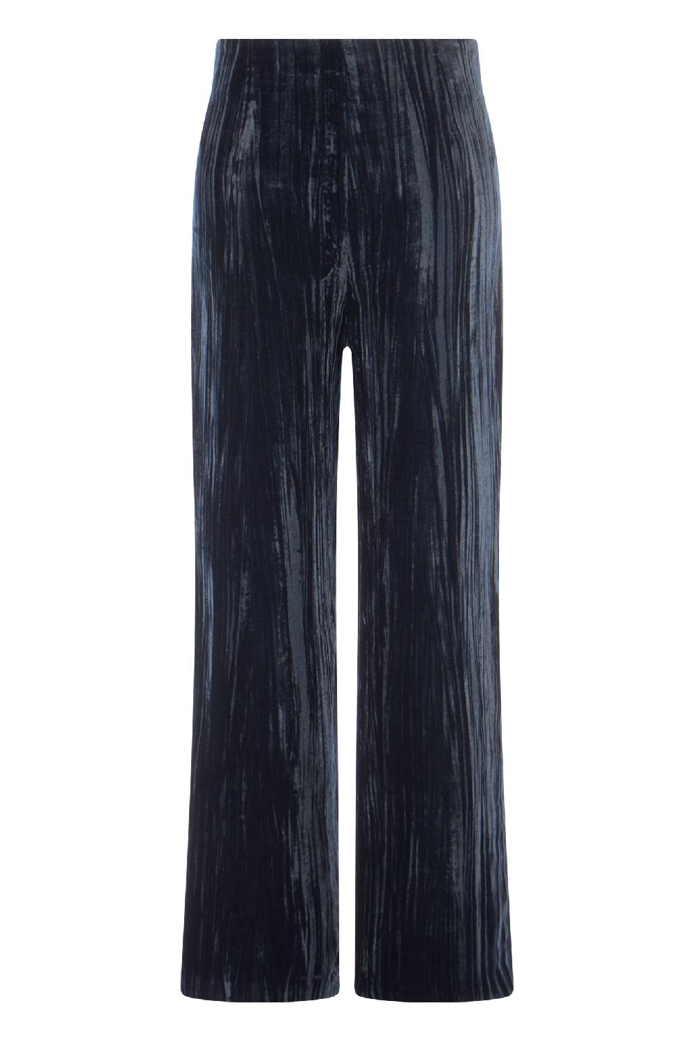 Raffaello Rossi Marlenehose Wide Leg Lang High Waist Blau: ANAIS