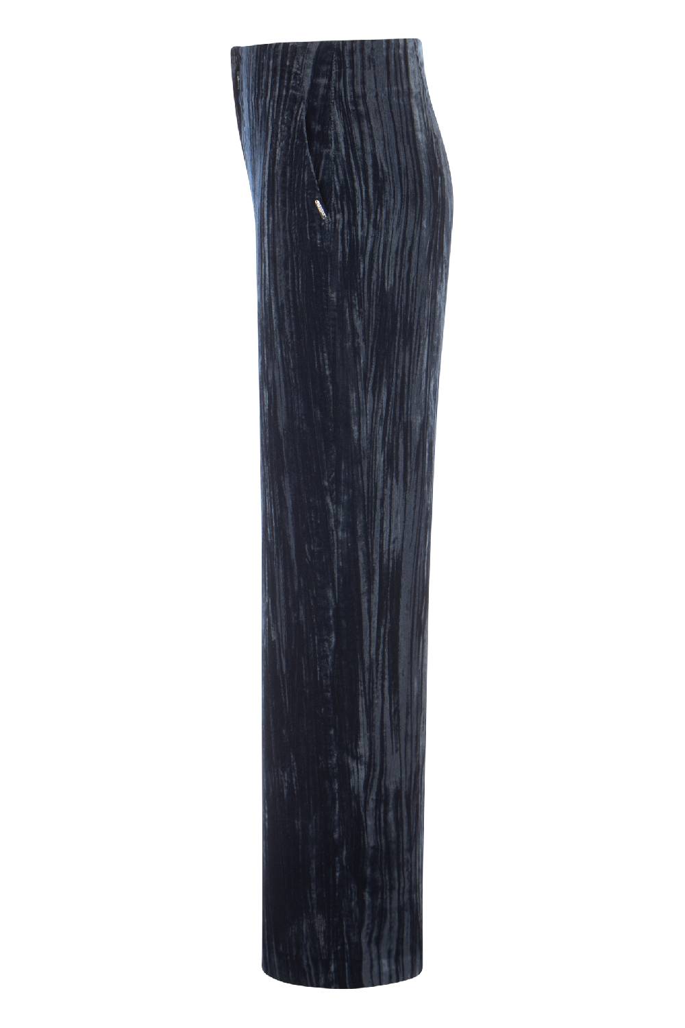 Raffaello Rossi Marlenehose Wide Leg Lang High Waist Blau: ANAIS