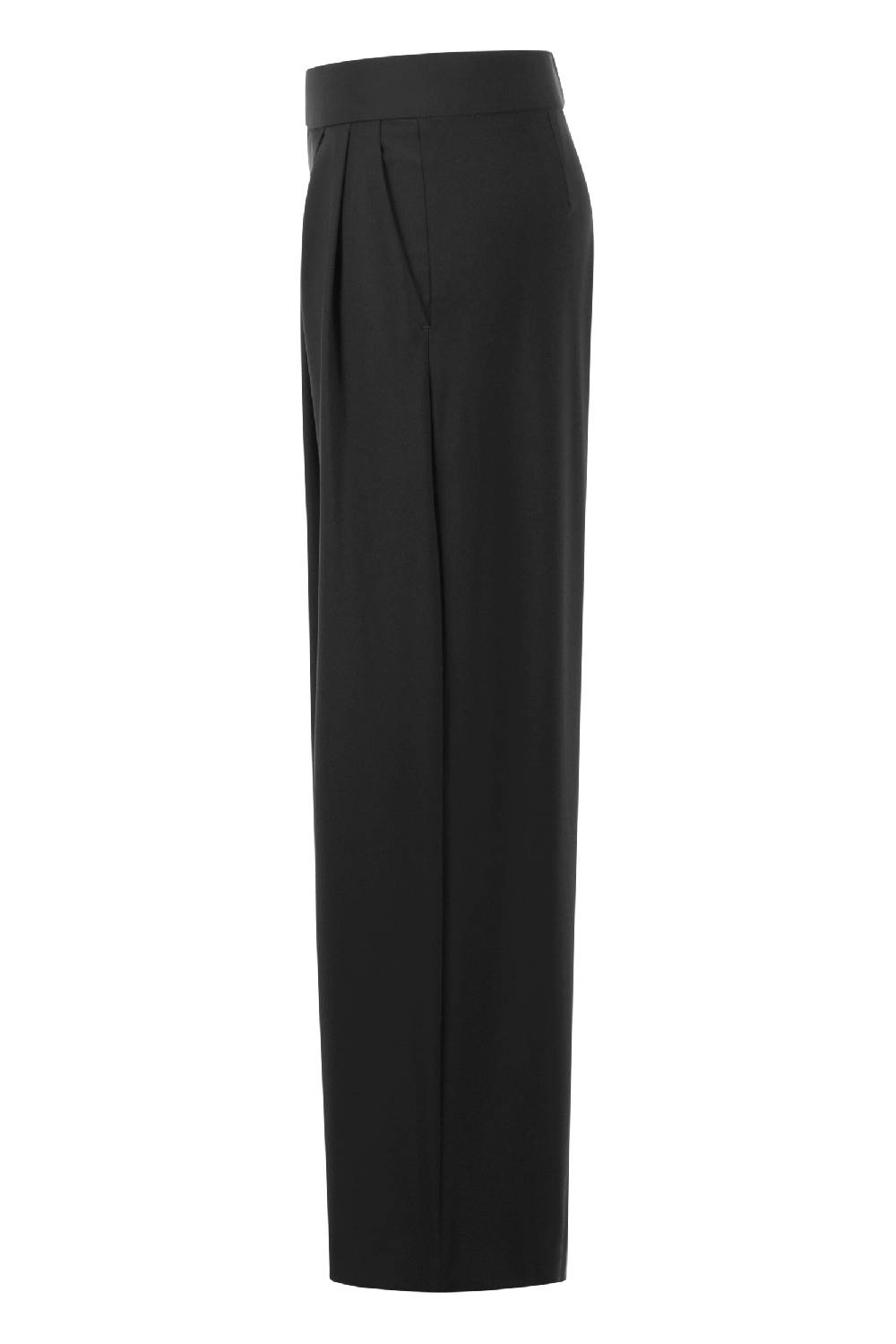 Raffaello Rossi Marlenehose Wide Leg Lang High Waist Schwarz: ABETA