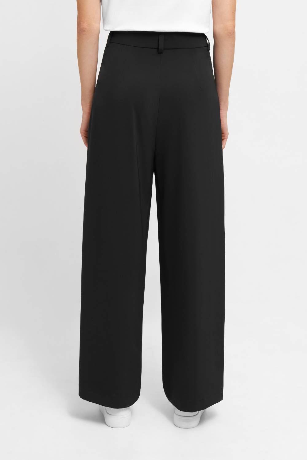 Raffaello Rossi Marlenehose Wide Leg Lang High Waist Schwarz: MAYLA