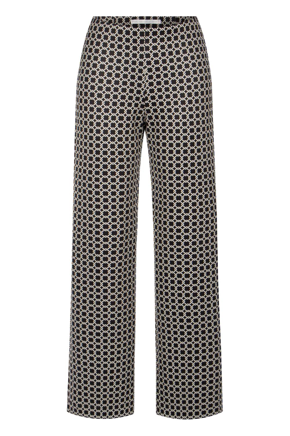 Raffaello Rossi Marlenehose Wide Leg Lang Mid Waist Gemustert: ELAINE