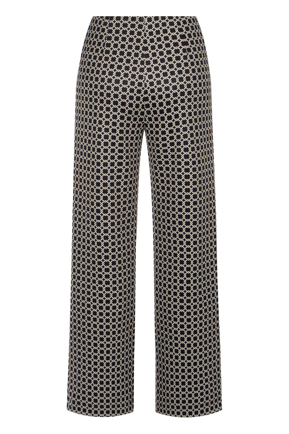 Raffaello Rossi Marlenehose Wide Leg Lang Mid Waist Gemustert: ELAINE