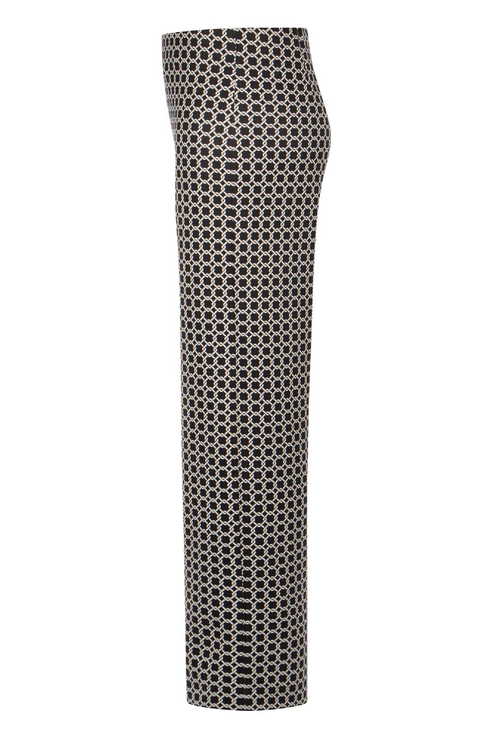 Raffaello Rossi Marlenehose Wide Leg Lang Mid Waist Gemustert: ELAINE