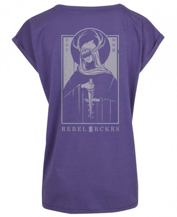 Rebel Rockers Girl Loosefit Tee Blindgirl dark purple