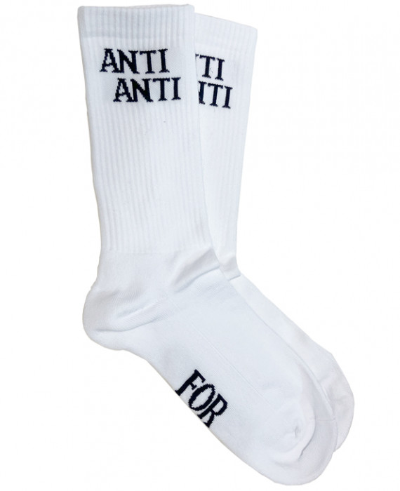 Rebel Rockers Anti Sneaker Sock White