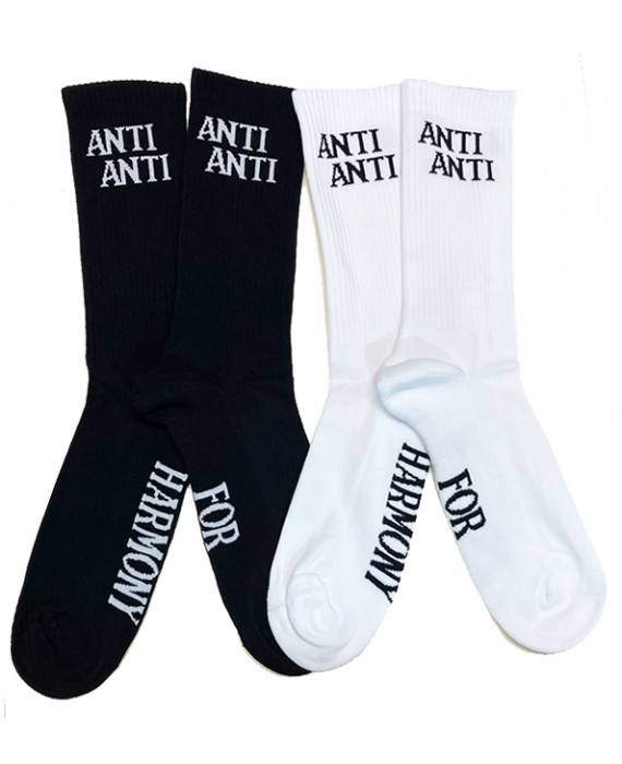 Rebel Rockers Anti Sneaker Sock White