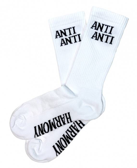 Rebel Rockers Anti Sneaker Sock White