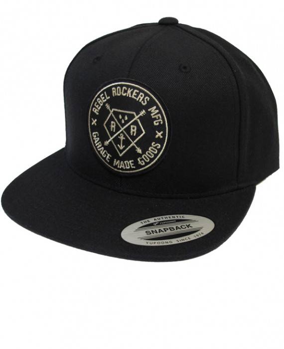 Rebel Rockers Big Penta Snapback Cap black