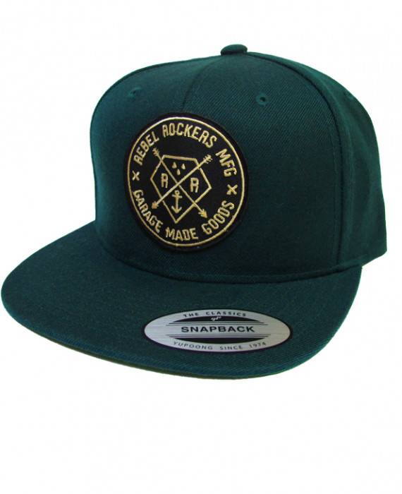 Rebel Rockers Big Penta Snapback Cap spruce