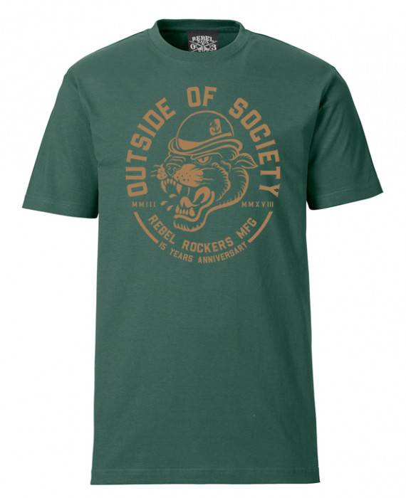 Rebel Rockers Bowler Bottle Green