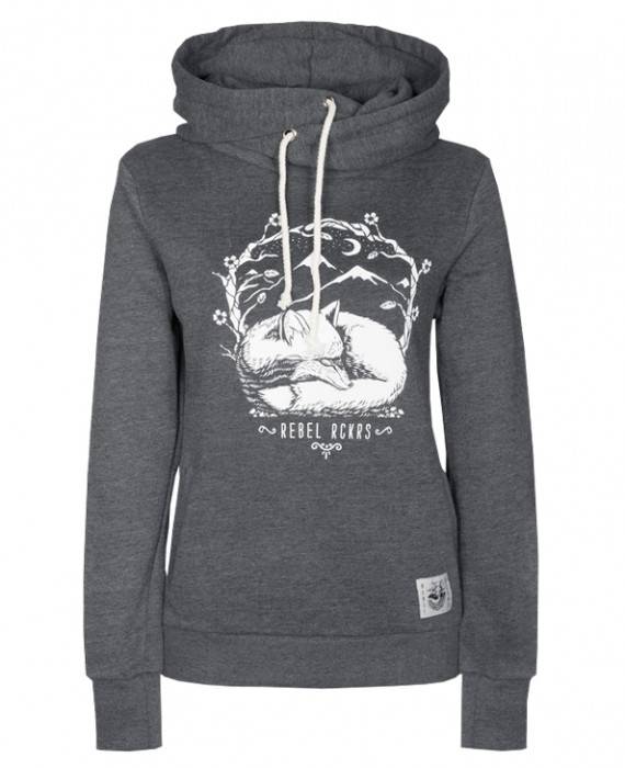 Rebel Rockers Fox Twisted Hooded