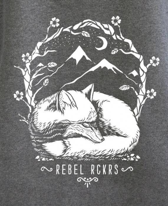 Rebel Rockers Fox Twisted Hooded