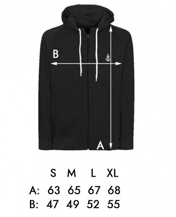 Rebel Rockers Girl Anchor Zipper