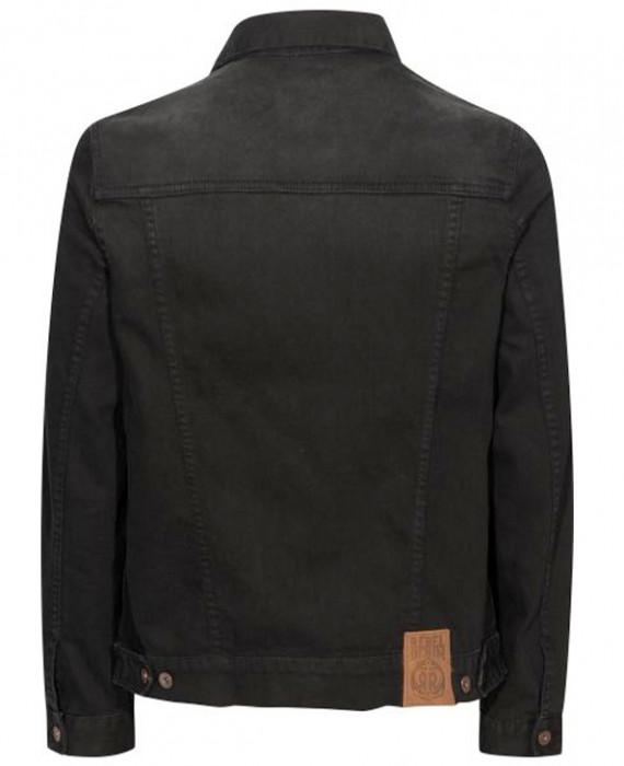 Rebel Rockers Jeans Jacke blk