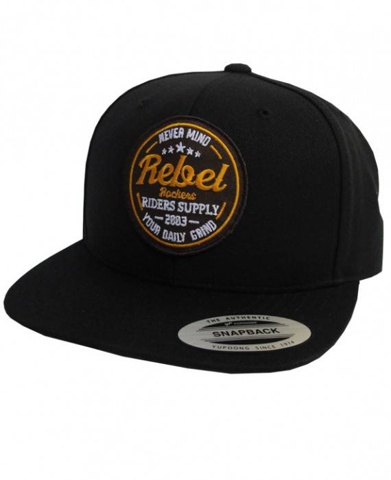 Rebel Rockers Never Mind Snapback Cap black