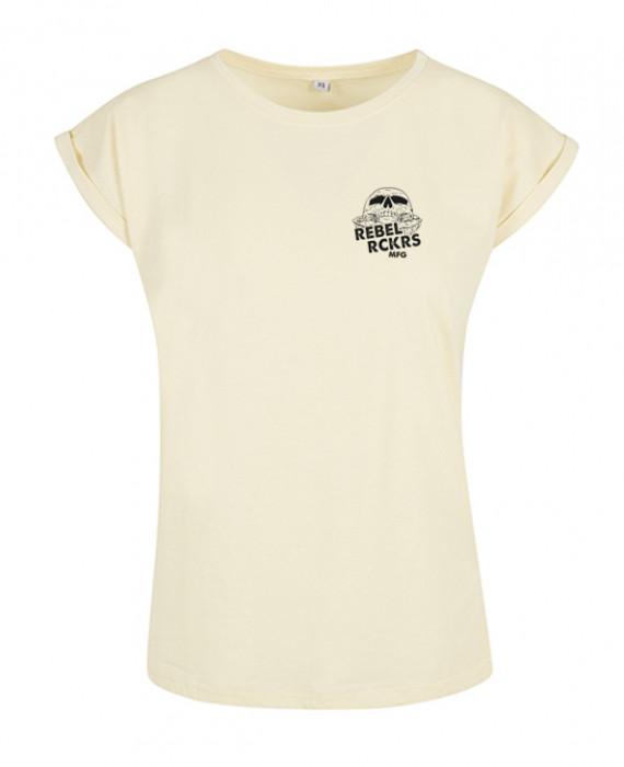 Rebel Rockers Pale Girl Loosefit Tee Vanilla