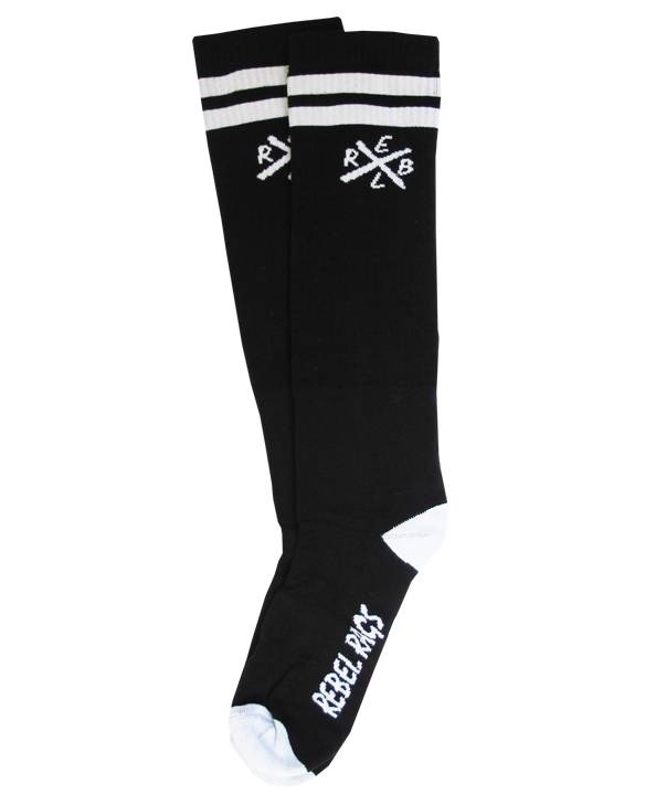 Rebel Rockers Tube Sock X Blk