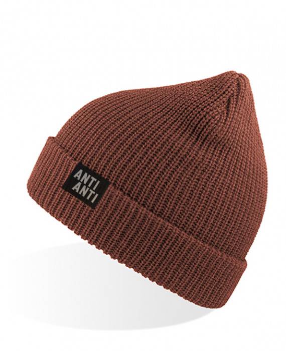Rebel Rockers Woolly Beanie „Anti“ rust