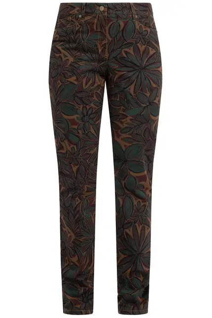 Recover Pants 5-Pocket Druckhose In DRUCK OLIV-PETROL-BRAUN Artikelnummer REC-12540-04-4100-5