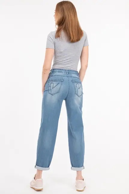 Recover Pants Amira, Relaxed-Fit Jeans In DENIM-BLUE Artikelnummer REC-13324-03-3880-145