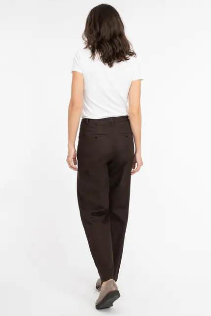 Recover Pants Bundfaltenhose Peggy In Dunkelbraun Artikelnummer REC-12641-U4143-887