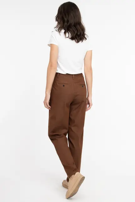 Recover Pants Bundfaltenhose Peggy In Tabakbraun Artikelnummer REC-12641-U4143-822