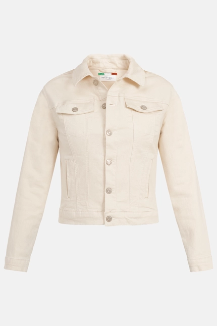 Recover Pants Chic, Jeansjacke In Légèrer Passform In ECRU-NATUR Artikelnummer REC-30100-01-3883-111
