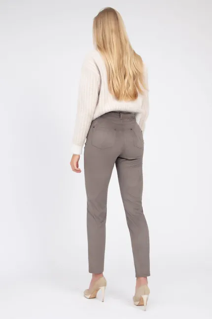 Recover Pants Hose In Wildlederoptik In DUNKELBRAUN Artikelnummer REC-11901-3049-890