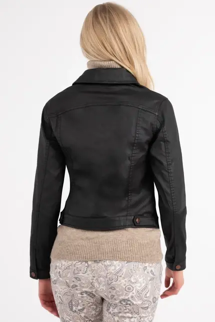 Recover Pants Jacke In Lederoptik In SCHWARZ Artikelnummer REC-30100-4032-990