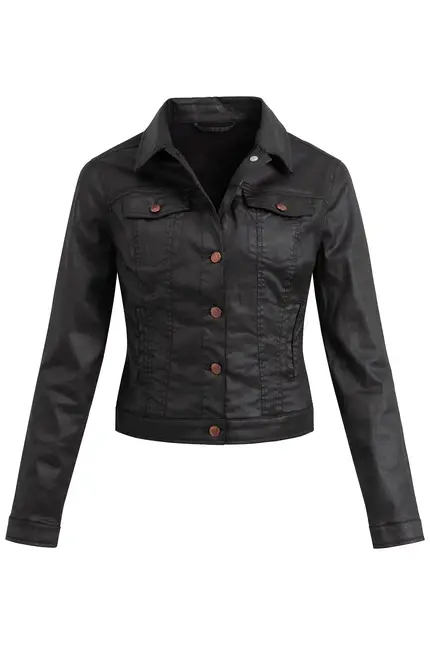 Recover Pants Jacke In Lederoptik In SCHWARZ Artikelnummer REC-30100-4032-990