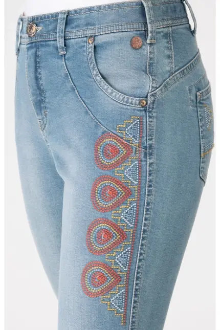 Recover Pants Jeans Bestickt In Blau Artikelnummer REC-12728-2629-100