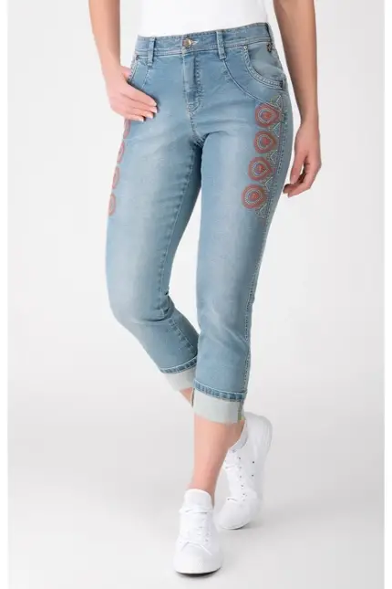 Recover Pants Jeans bestickt in blau Artikelnummer REC-12728-2629-100 Recover Pants Jeans bestickt in blau Artikelnummer REC-12728-2629-100