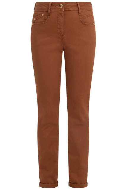 Recover Pants Modische Hose Im 5-Pocket Style In COGNAC Artikelnummer REC-13362-4142-871