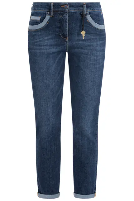 Recover Pants Powerstretchjeans Luna In DENIM BLUE Artikelnummer REC-13346-01-U4075-145