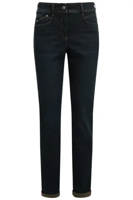 Recover Pants Slim-Fit-Jeans Darlin In DENIM BLAU/ KHAKI Artikelnummer REC-13362-4292-599