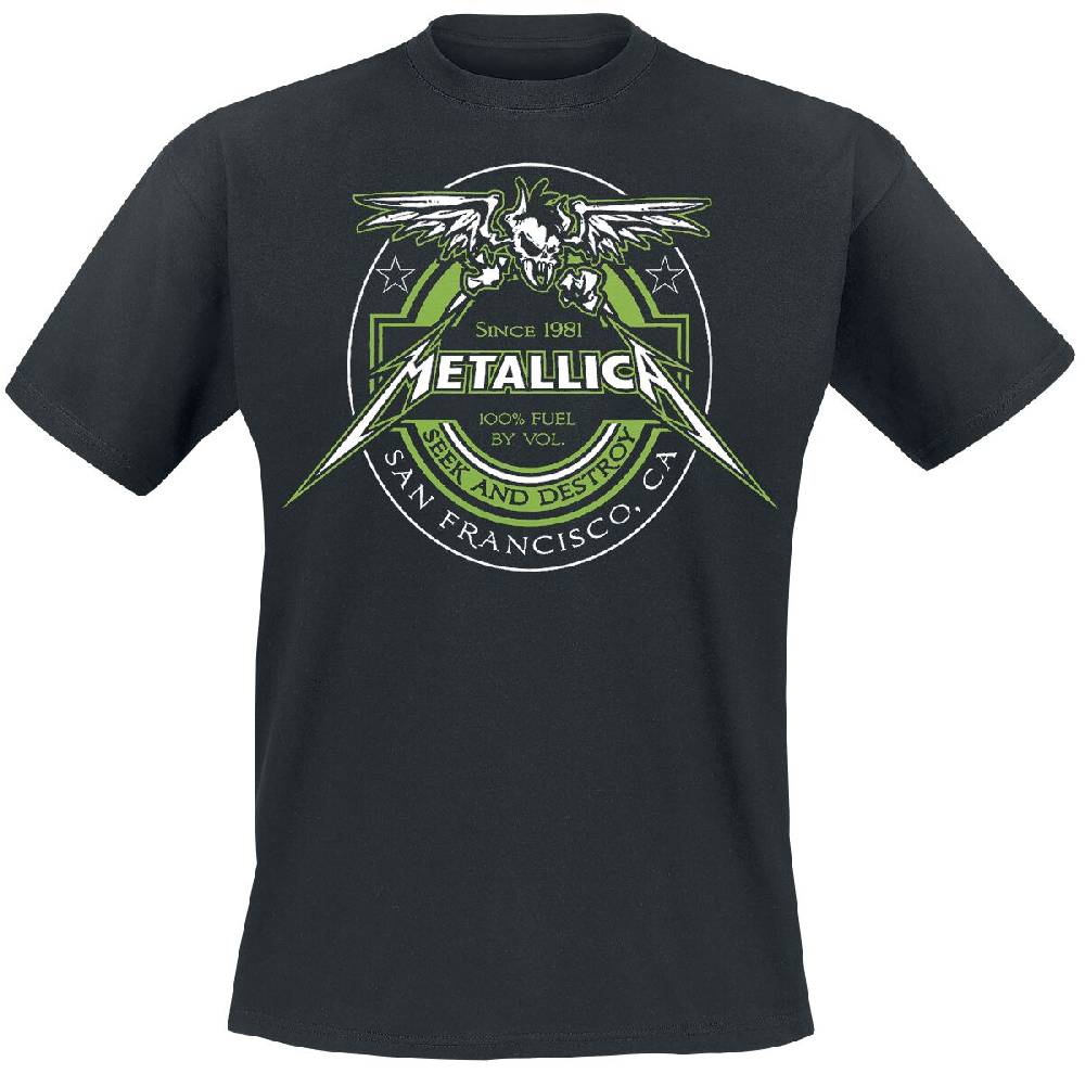 EMP "100% Fuel - Seek And Destroy" T-Shirt schwarz von Metallica