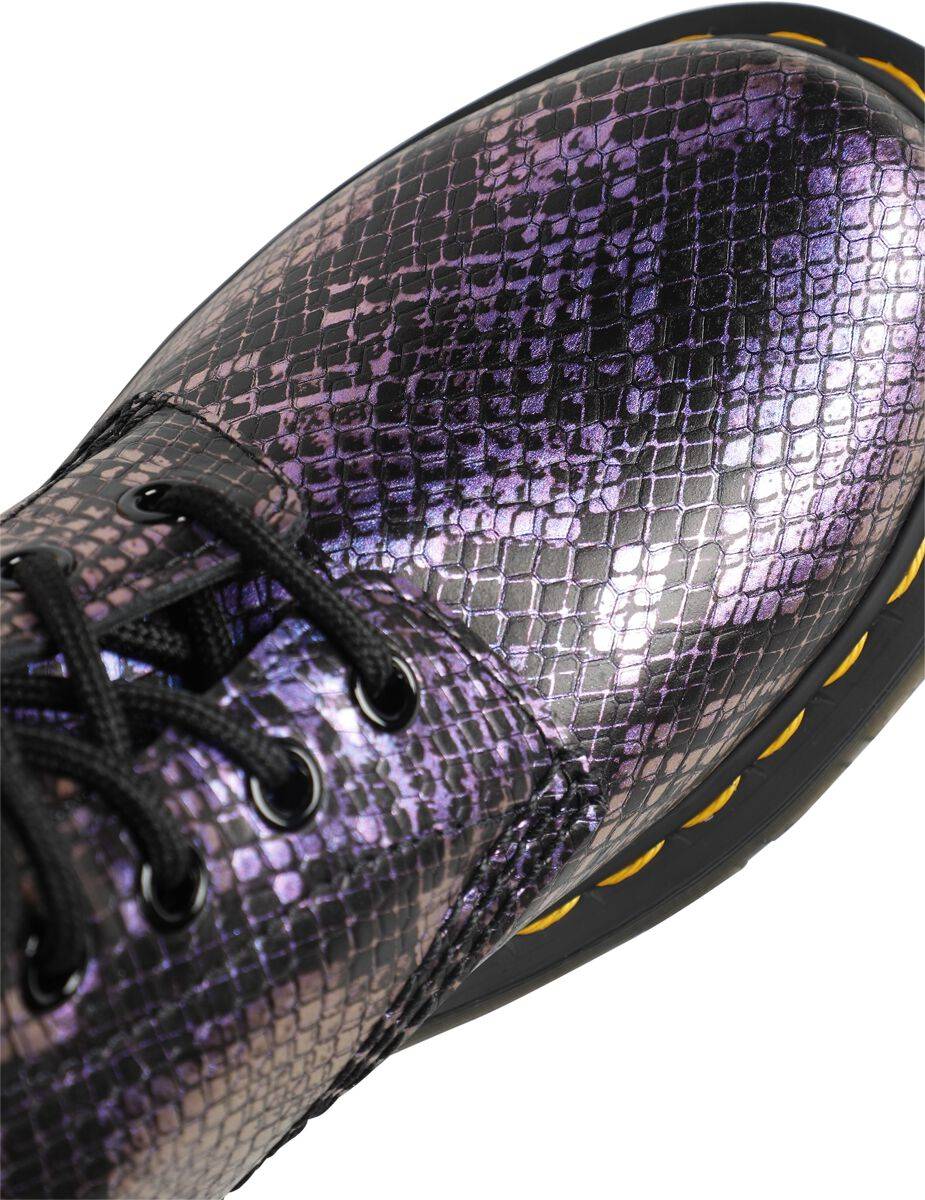 EMP "1460 - Black Blue Viper Croc Emboss" Boot Schwarz/blau Von Dr. Martens