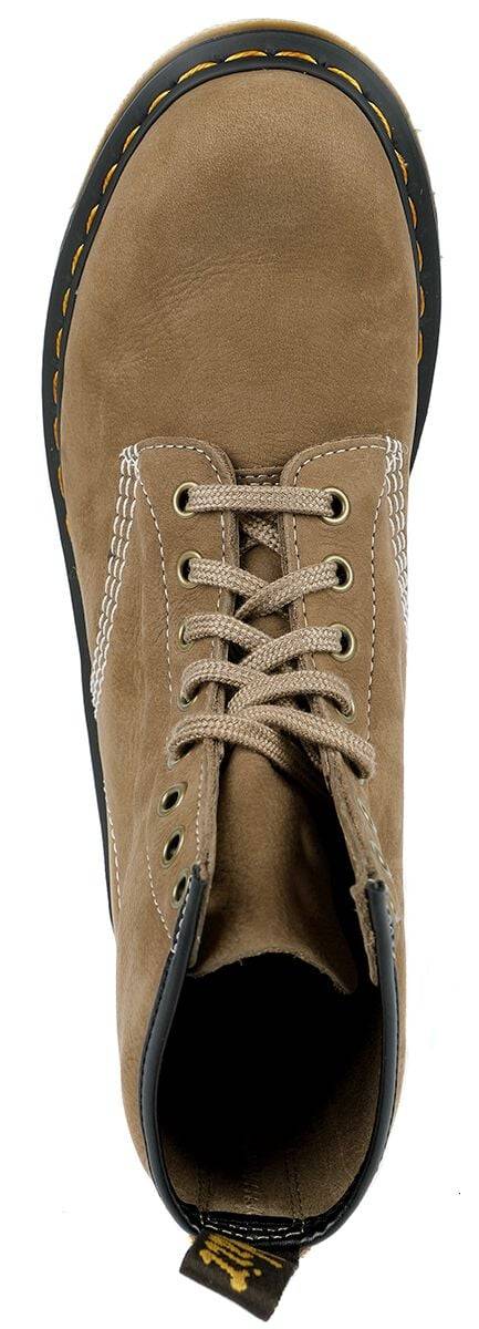 EMP "1460 - Savannah Tan Tumbled" Bikerboot Beige Von Dr. Martens