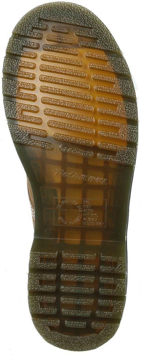 EMP "1460 - Savannah Tan Tumbled" Bikerboot Beige Von Dr. Martens