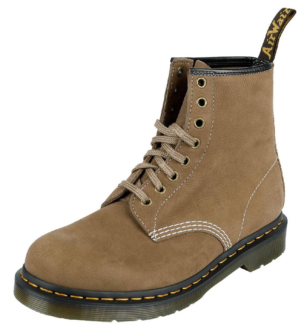 EMP "1460 - Savannah Tan Tumbled" Bikerboot beige von Dr. Martens