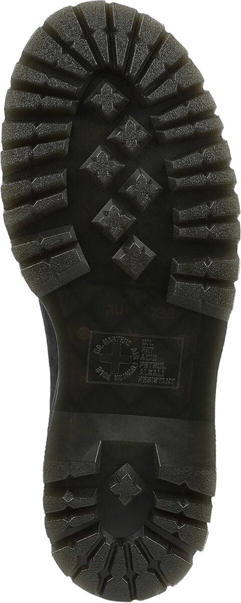 EMP "1461 Quad II - Charcoal Grey Tumbled" Halbschuh Schwarz Von Dr. Martens