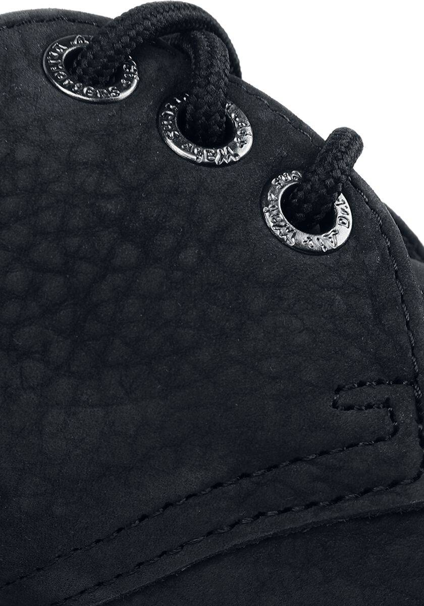 EMP "1461 Quad II - Charcoal Grey Tumbled" Halbschuh Schwarz Von Dr. Martens
